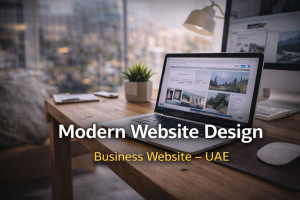 Modern business website design for UAE company with improved user experience