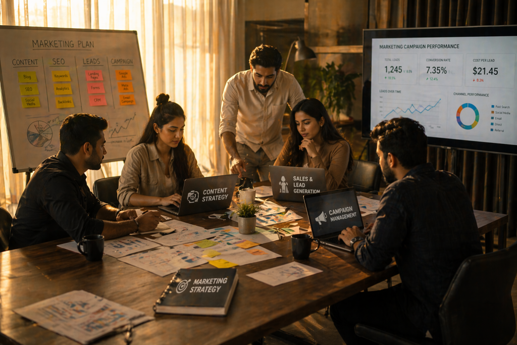 Digital marketing team